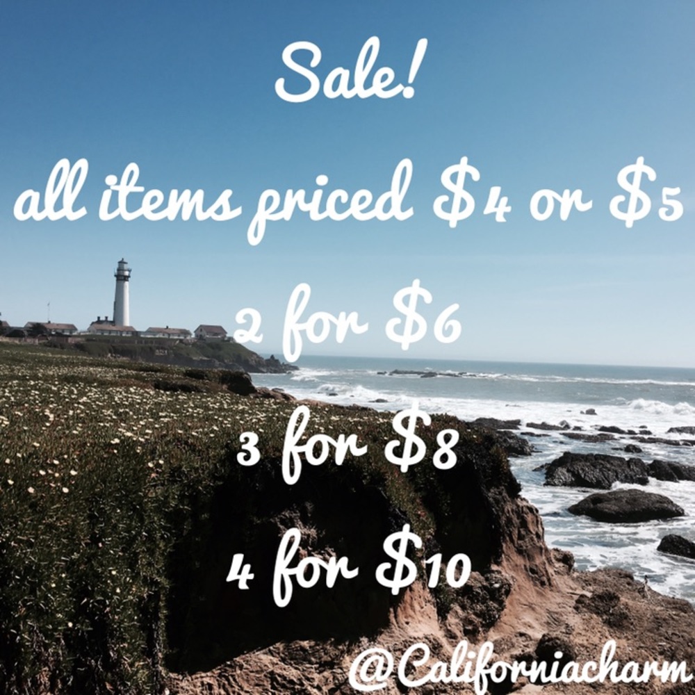 SALE! ALL $4 OR $5 ITEMS CAN BE BUNDLED FOR A SALE